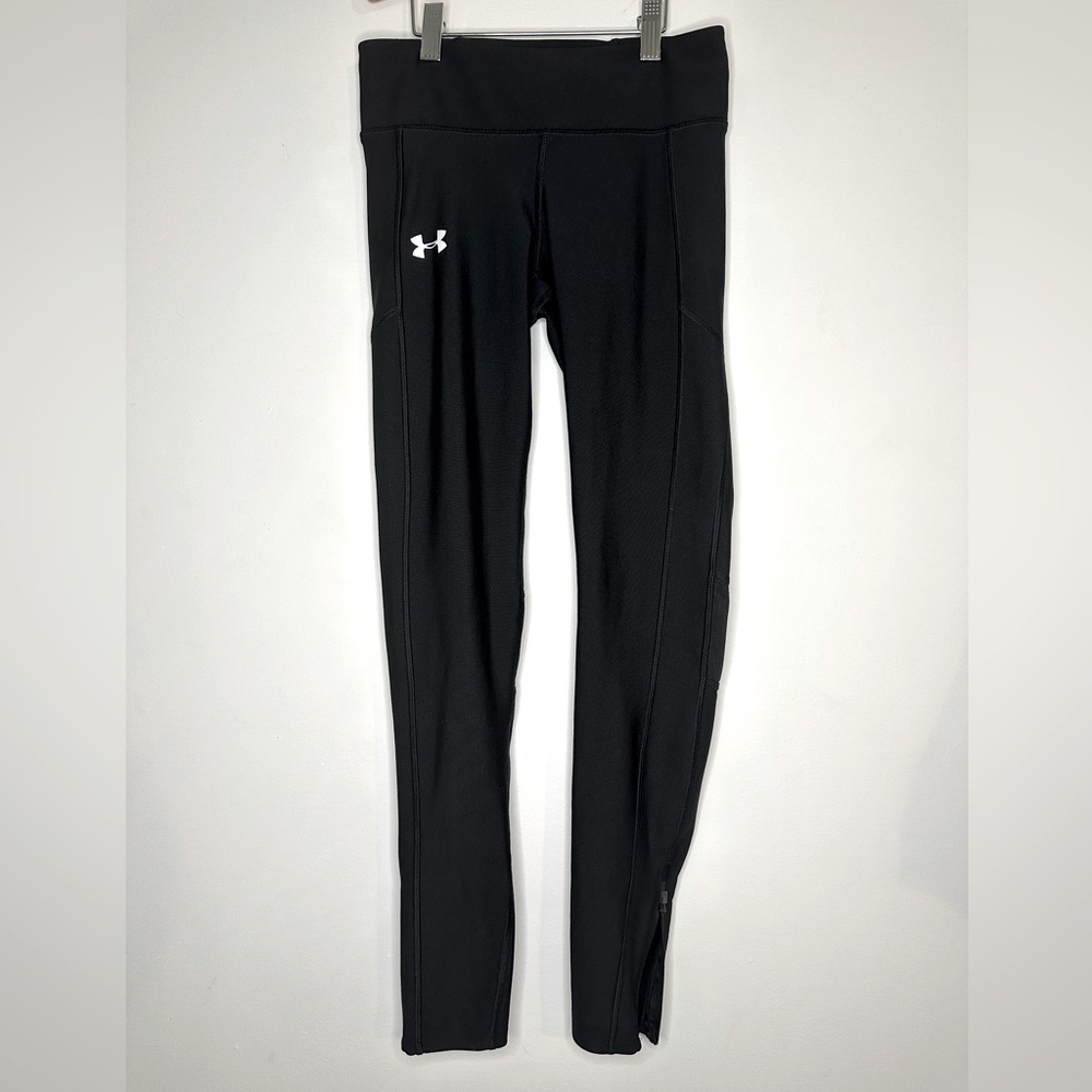 UNDER ARMOUR HeatGear Compression Running Legging w/zip cuffs Size S